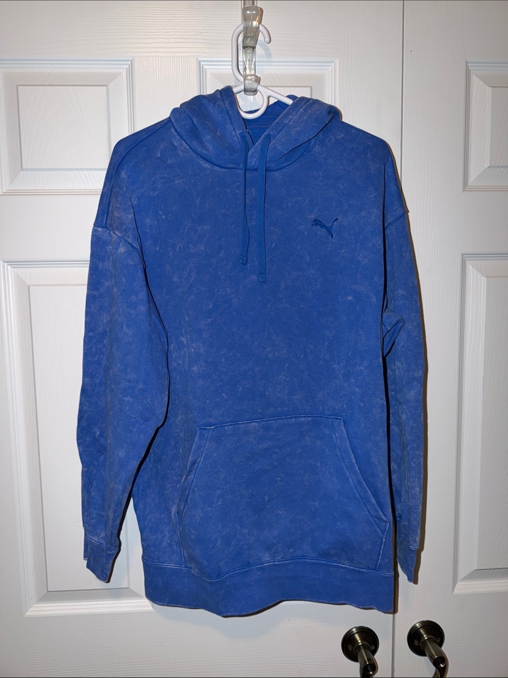 Puma Men’s Washed Royal Blue Pullover Hoodie
